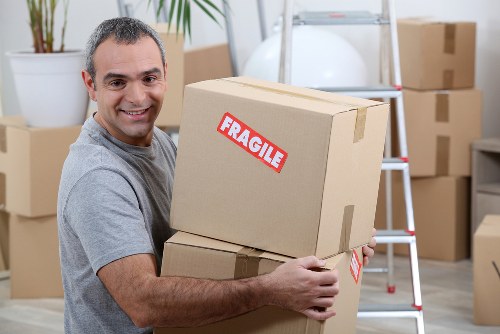 Careful loading of boxes and furniture for a South London house removal