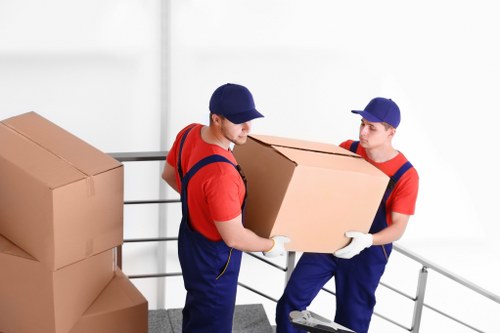 A local moving team helping with a home move in Stockwell