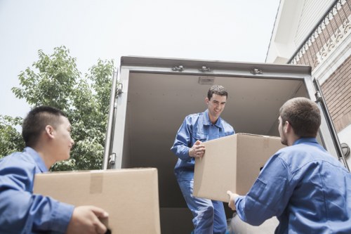Professional movers assisting with a home relocation in Stockwell