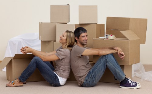 Local movers handling stairs and narrow access in a Stockwell property