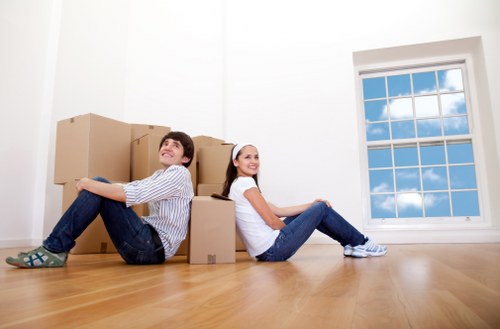 Packing boxes and moving materials for a Stockwell home move
