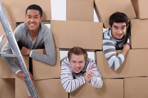 Packed moving van ready for same day removals in Stockwell