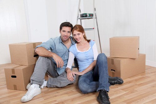 Local commercial moving team handling stock and equipment in South London